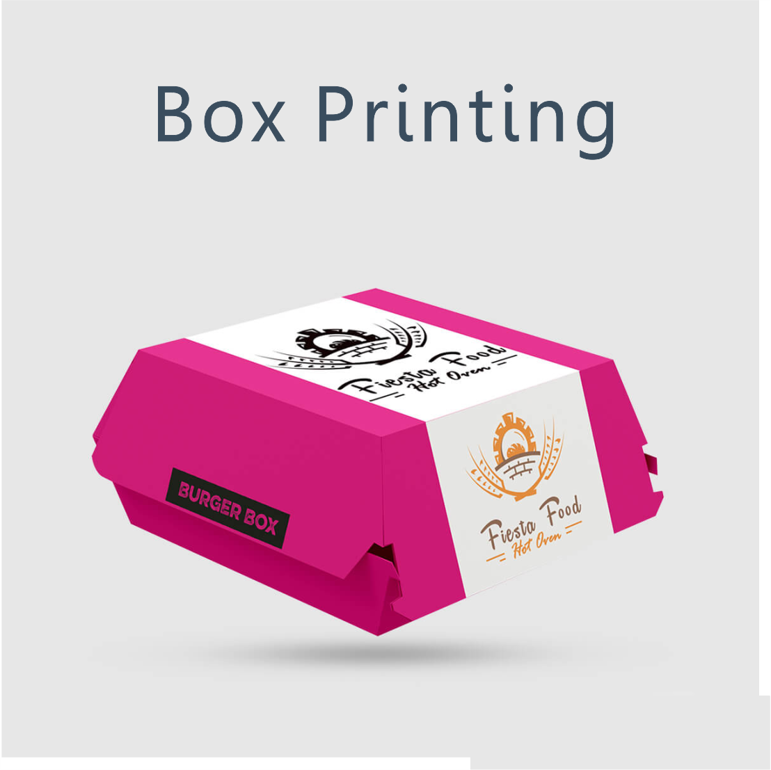 Custom printed takeaway packaging