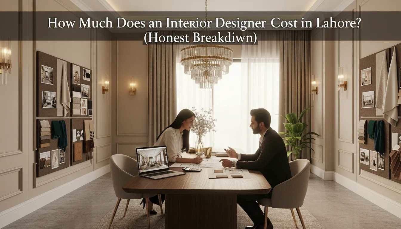 How Much Does an Interior Designer Cost in Lahore? (Honest Breakdown)