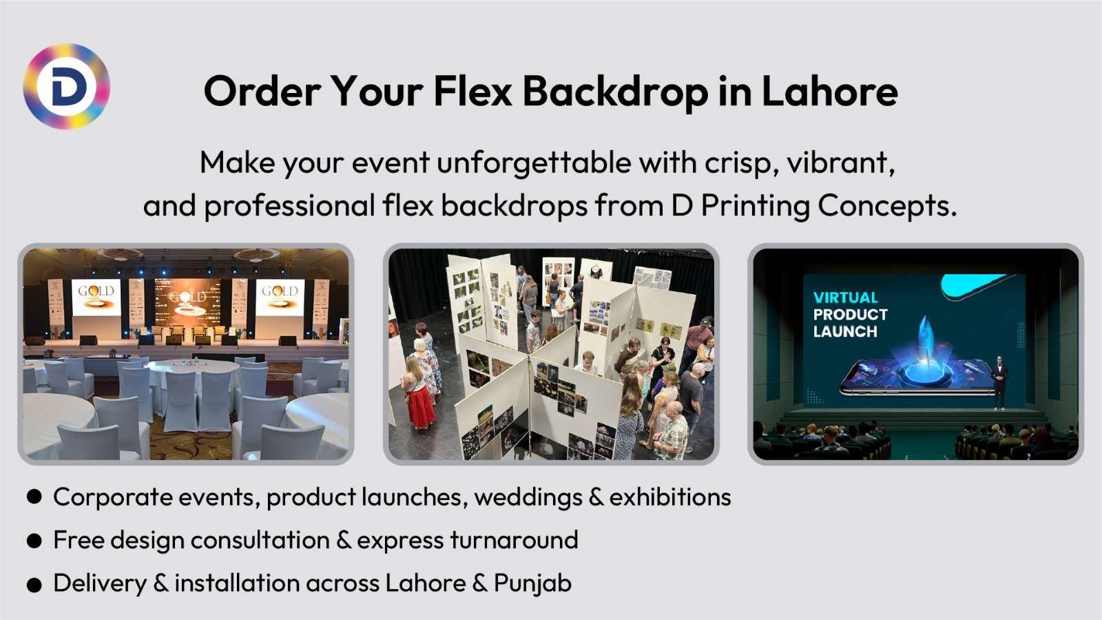 Order Your Flex Backdrop in Lahore Today — Fast, Professional, Delivered