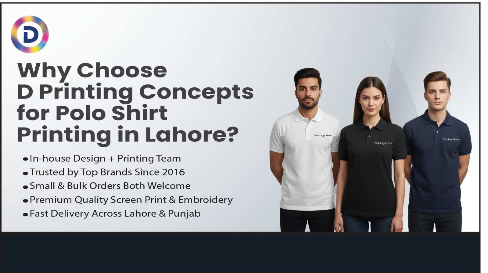 Why Choose D Printing Concepts for Polo Shirt Printing in Lahore?