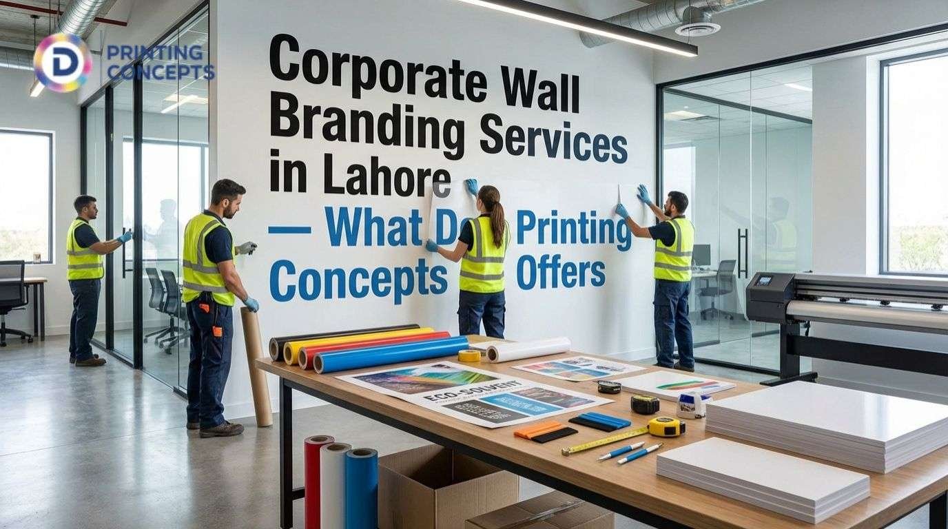 Corporate Wall Branding Services in Lahore — What D Printing Concepts Offers