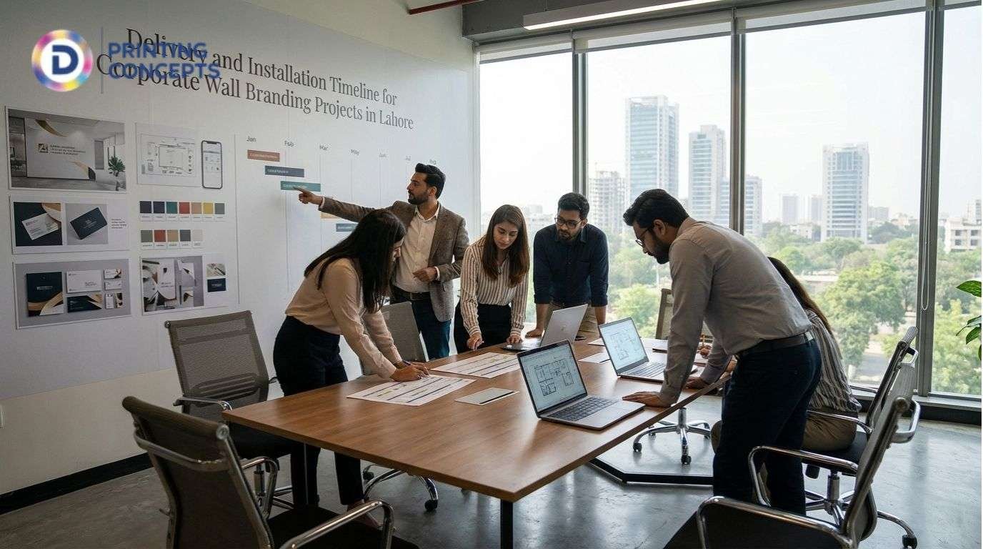 Delivery and Installation Timeline for Corporate Wall Branding Projects in Lahore