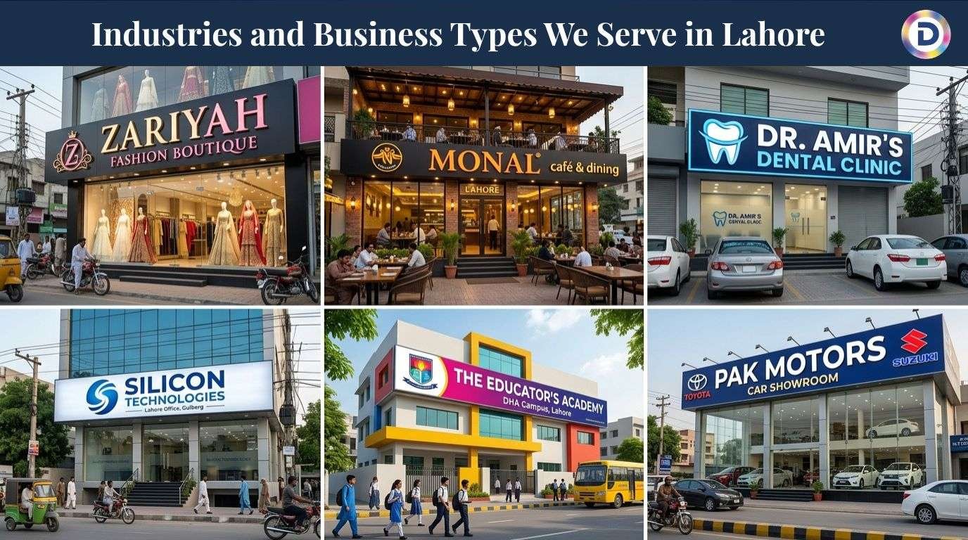Industries and Business Types We Serve in Lahore