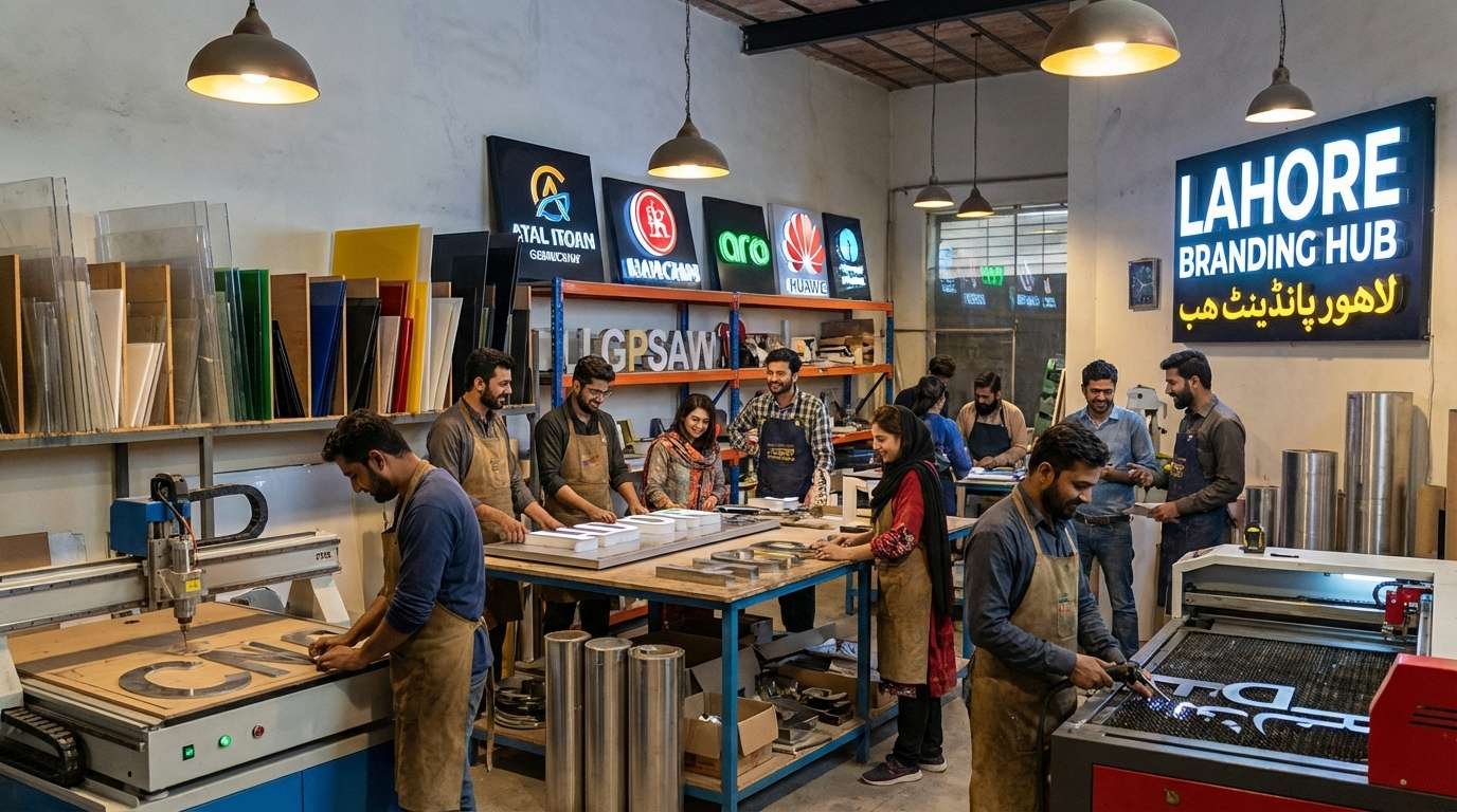 Office LED Sign Board Use Cases by Industry in Lahore