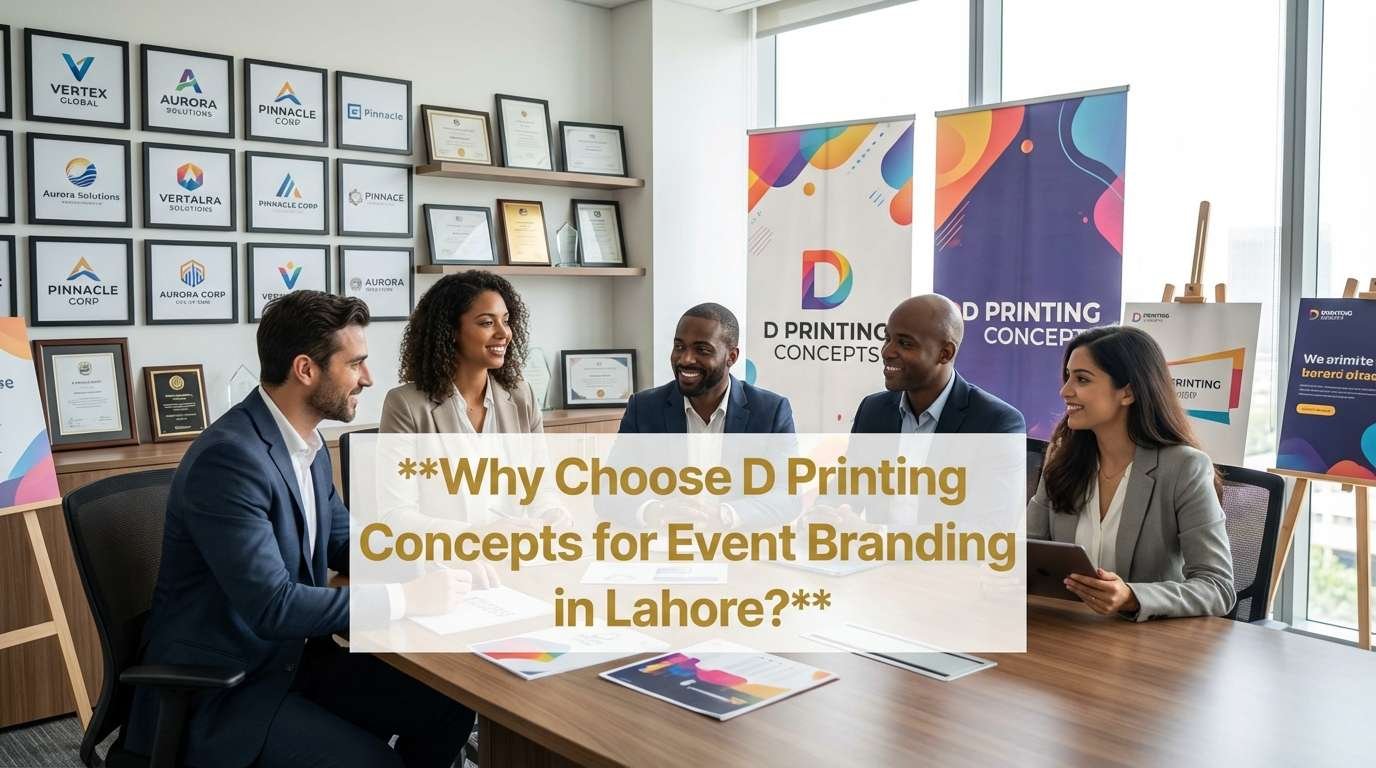 Why Choose D Printing Concepts for Event Branding in Lahore?