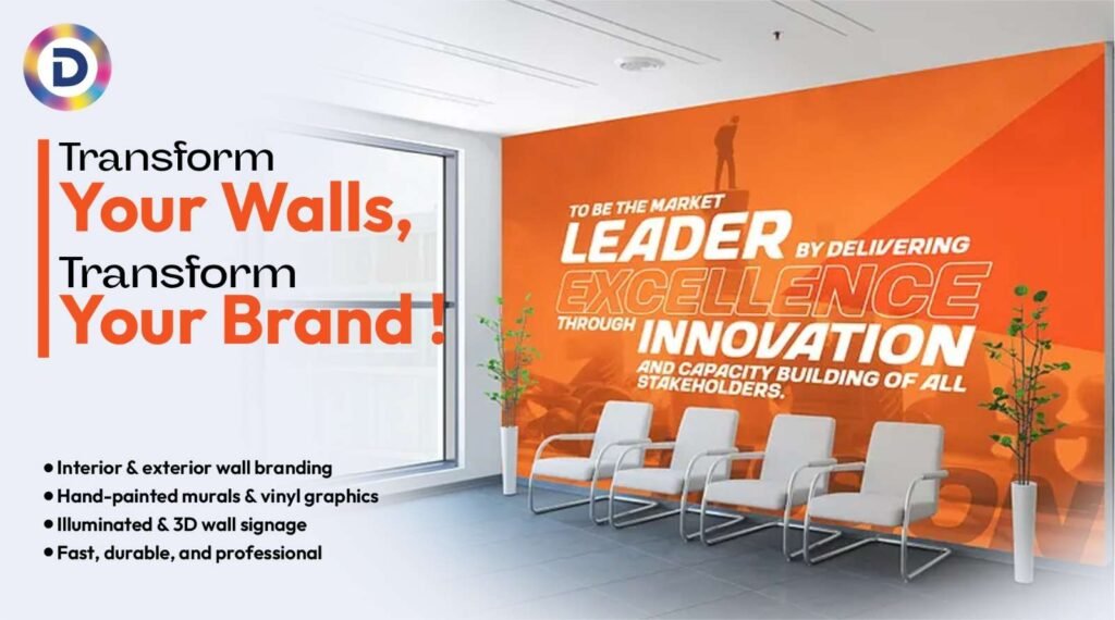 Wall Branding Services in Lahore – Transform Your Space Into a Powerful Brand Statement