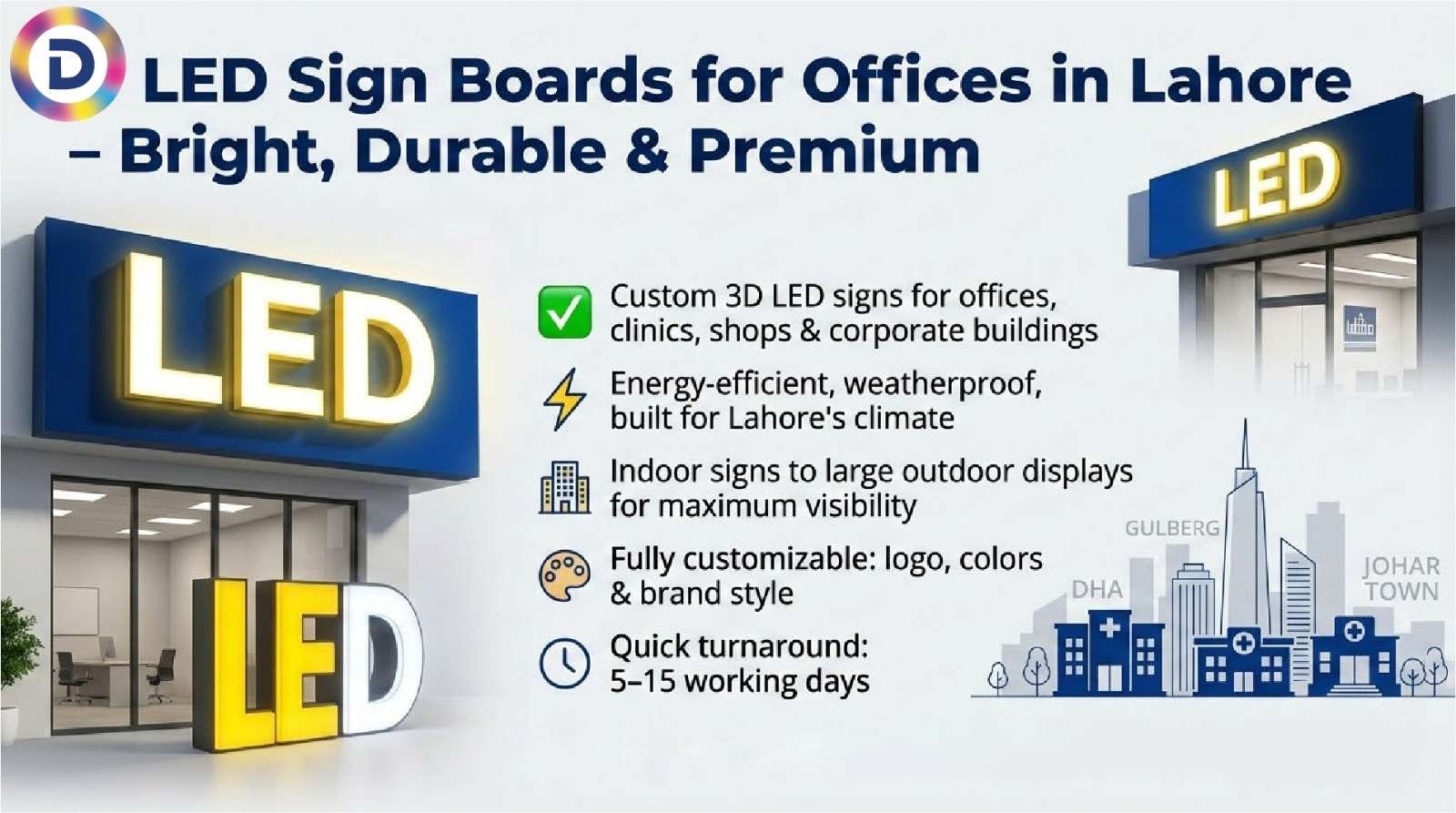 How Much Does an LED Sign Board Cost in Lahore?