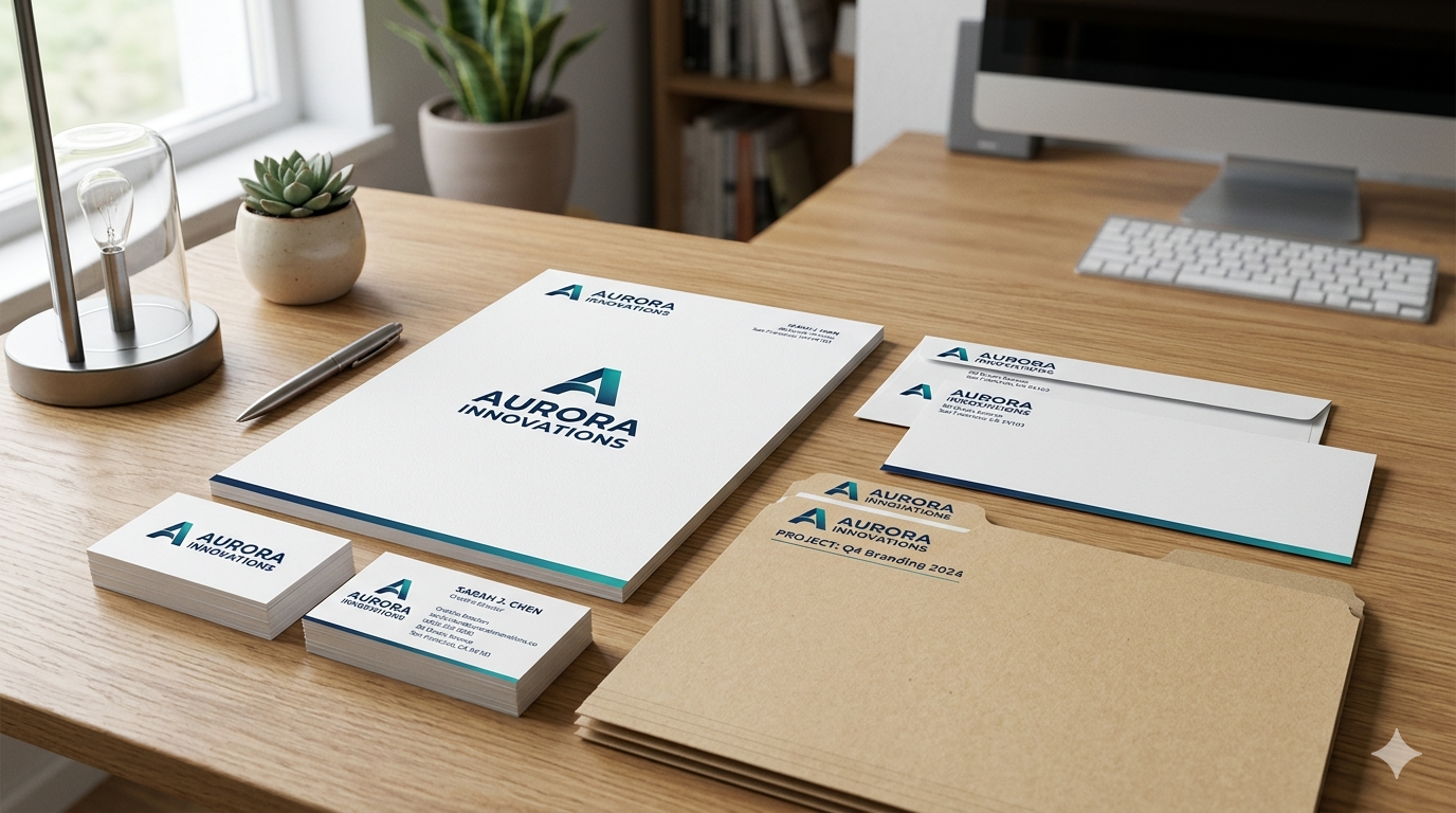 stationery printing in Lahore including letterhead, envelopes, file covers and visiting cards