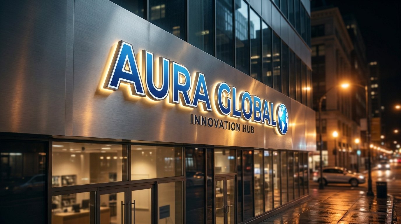 3D sign board in Lahore with modern LED illuminated signage design