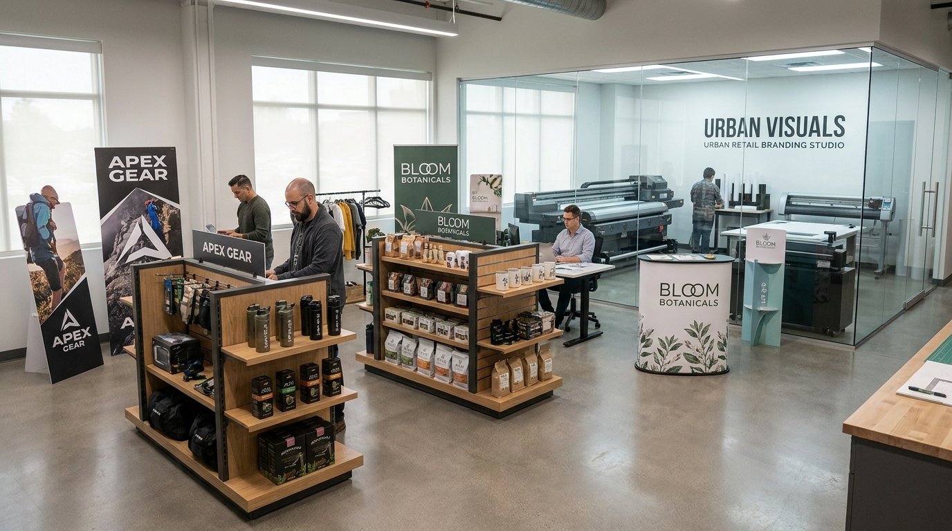 creative gondola rack and cutout branding solutions with modern printing technology